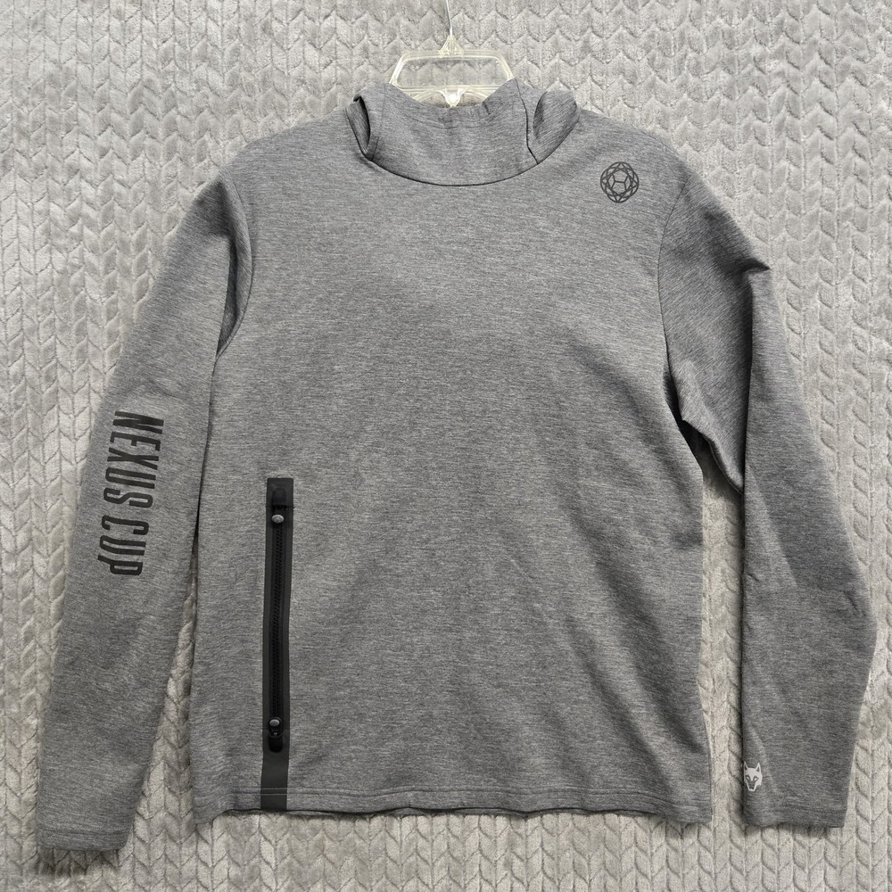Greyson Cokato Hoodie Mens Medium Gray Performance Sweatshirt Golf Nexus Cup